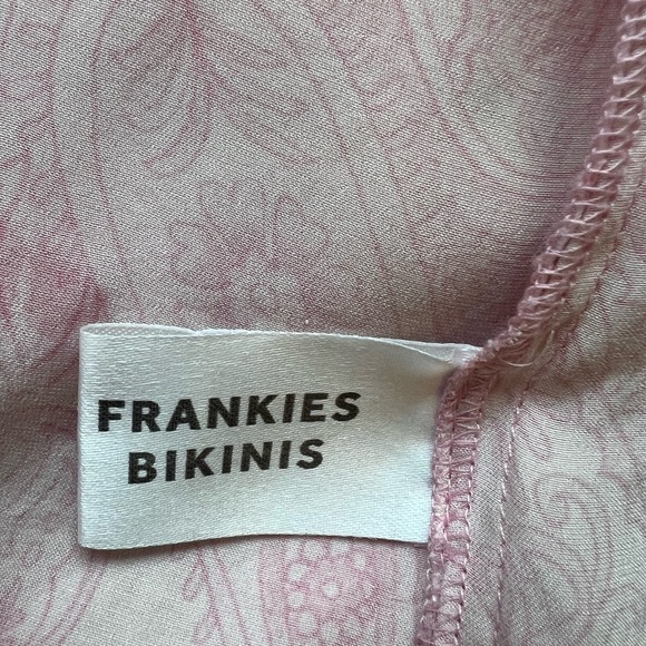 Frankie's Bikinis Pink Paisley Button Down Shirt - Picture 5 of 9